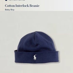 Ralph Lauren Dark Blue Baby Beanie